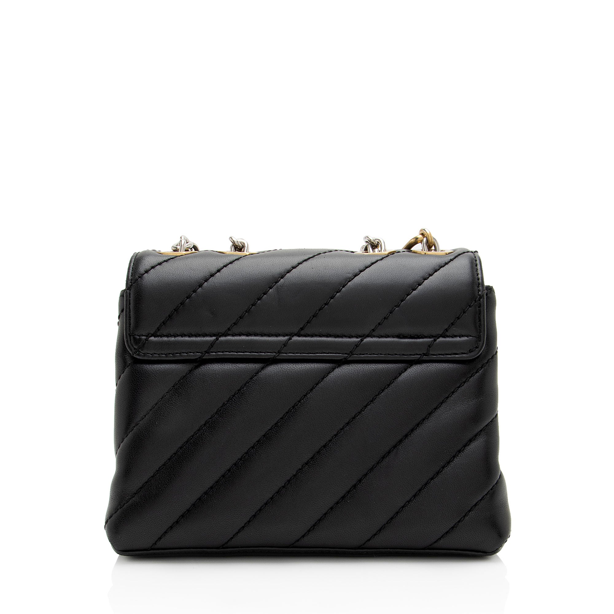 Off-White Quilted Leather Jackhammer 19 Chain Shoulder Bag