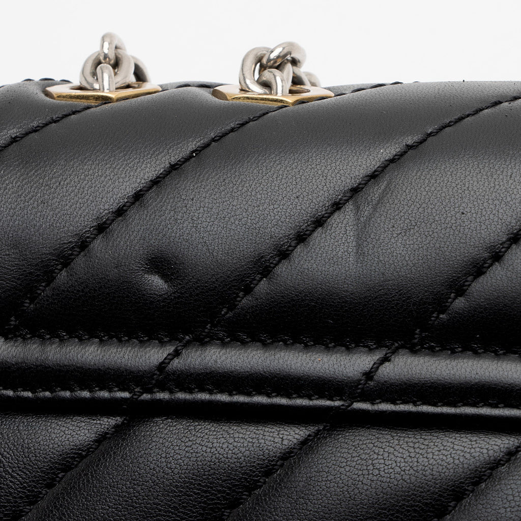 Off-White Quilted Leather Jackhammer 19 Chain Shoulder Bag