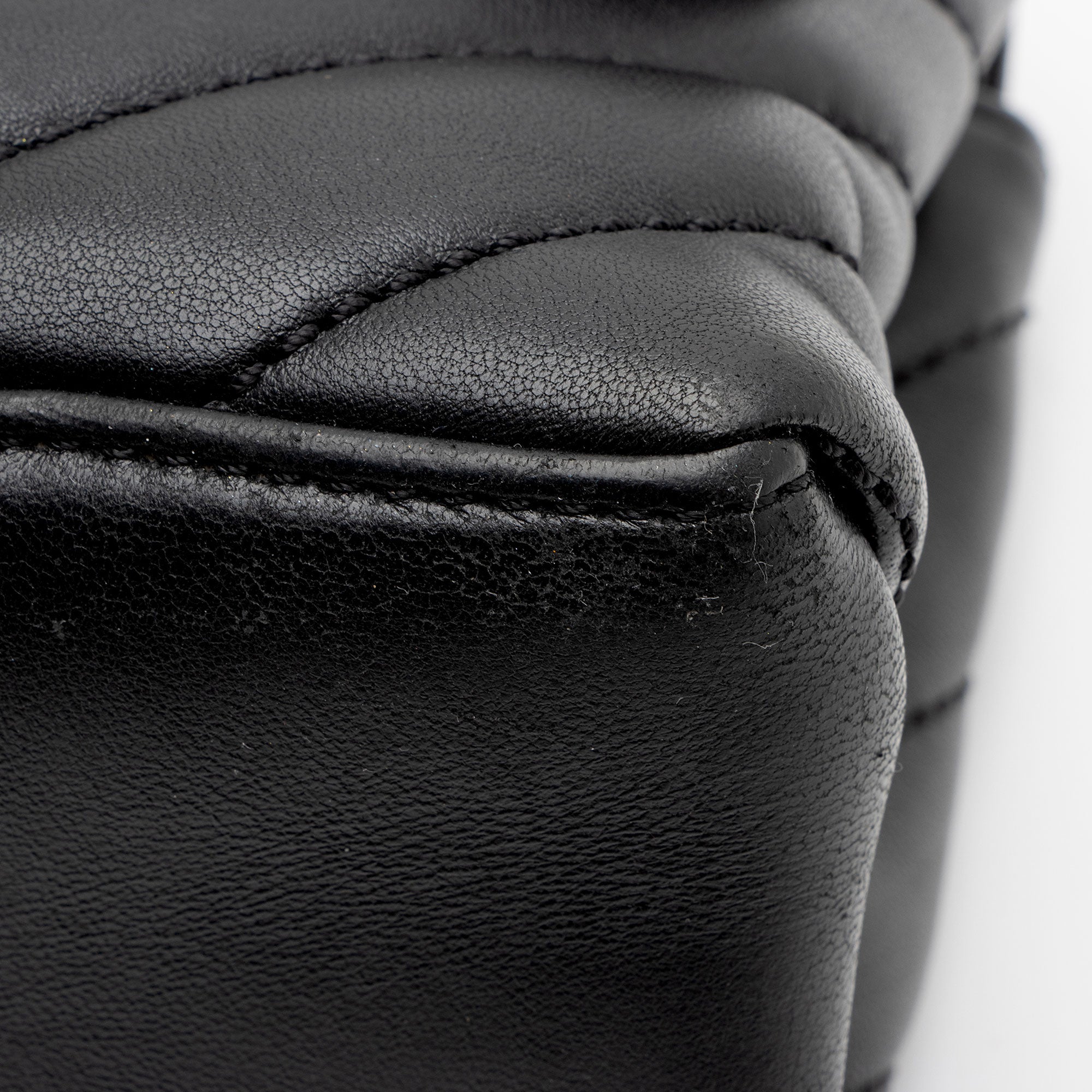 Off-White Quilted Leather Jackhammer 19 Chain Shoulder Bag