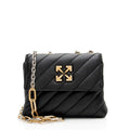 Off-White Quilted Leather Jackhammer 19 Chain Shoulder Bag