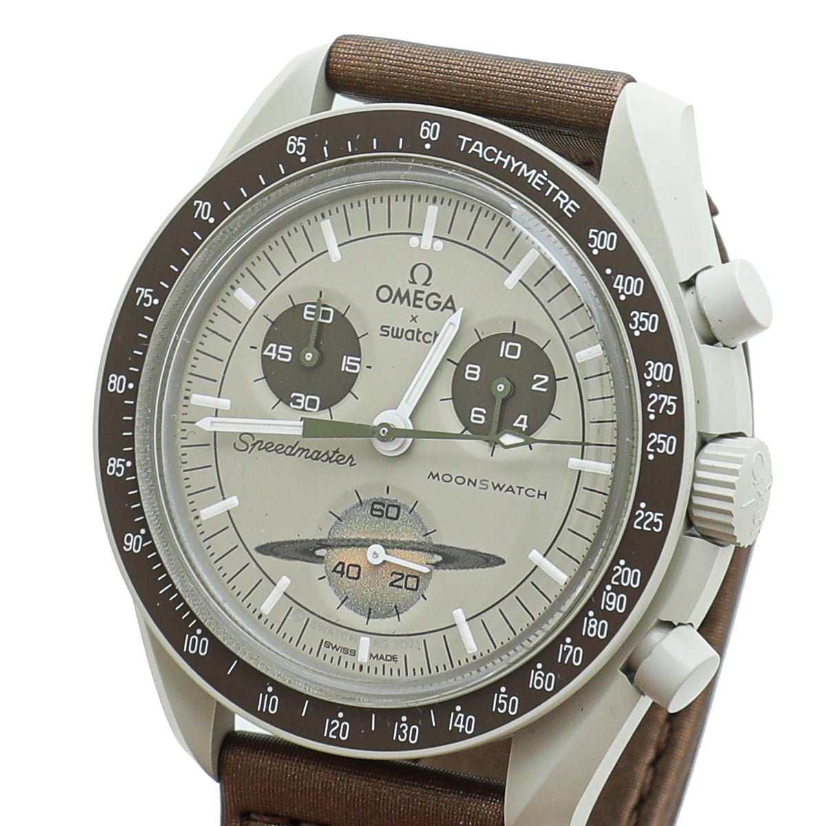 Omega Bicolor Bioceramic Moonswatch Mission To Saturn 42mm Watch