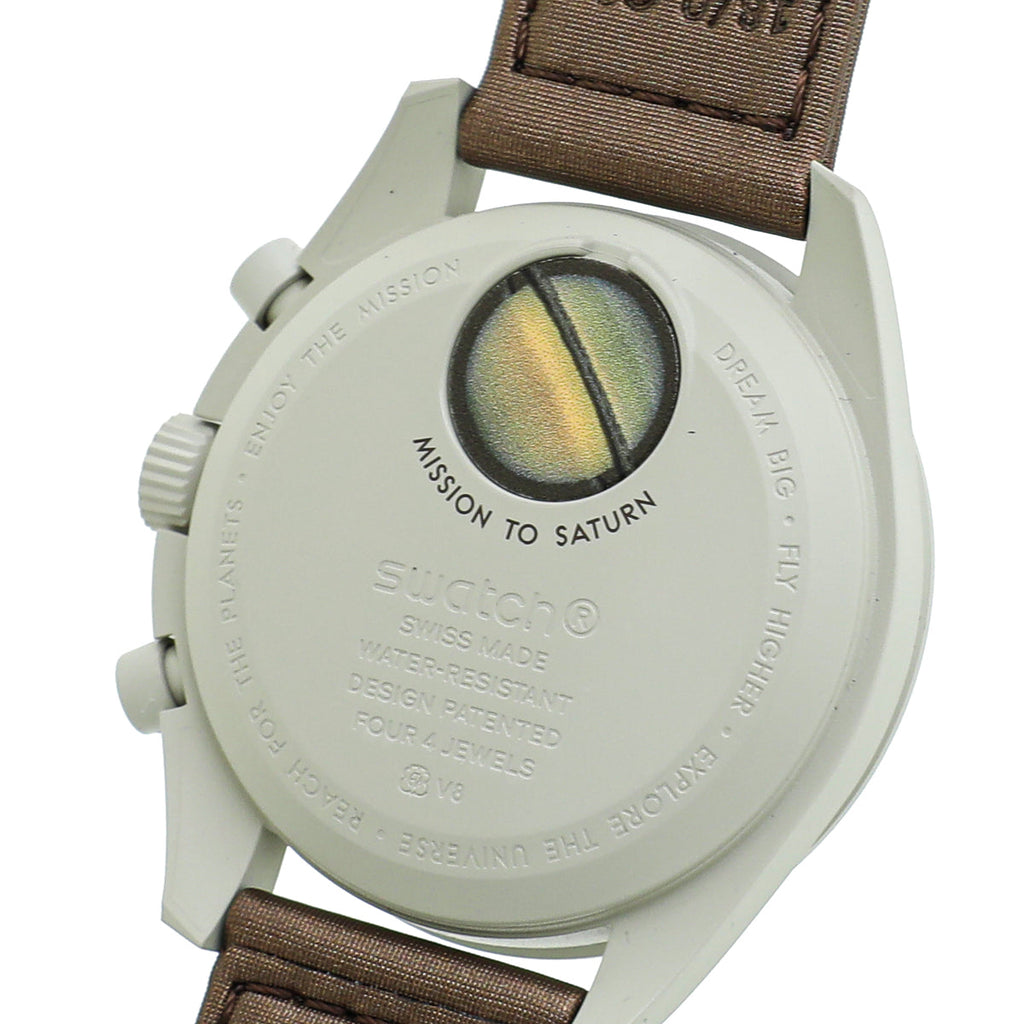 Omega Bicolor Bioceramic Moonswatch Mission To Saturn 42mm Watch