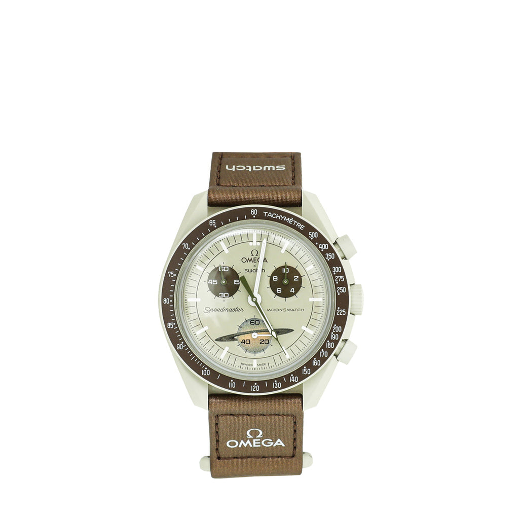 Omega Bicolor Bioceramic Moonswatch Mission To Saturn Watch