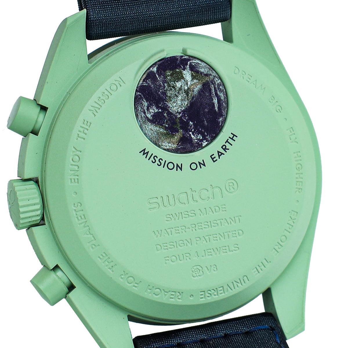 Omega Bicolor Swatch Speedmaster Moonswatch Mission On Earth 40mm Watch