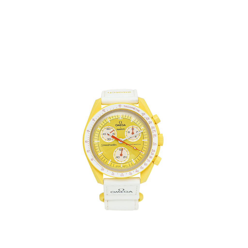 Omega Bicolor Swatch Speedmaster Moonswatch Mission To The Sun Quartz 40mm Watch