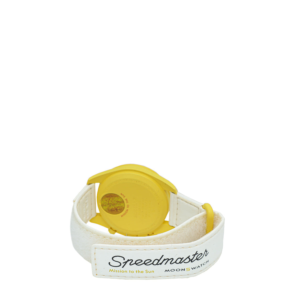Omega Bicolor Swatch Speedmaster Moonswatch Mission To The Sun Quartz 40mm Watch