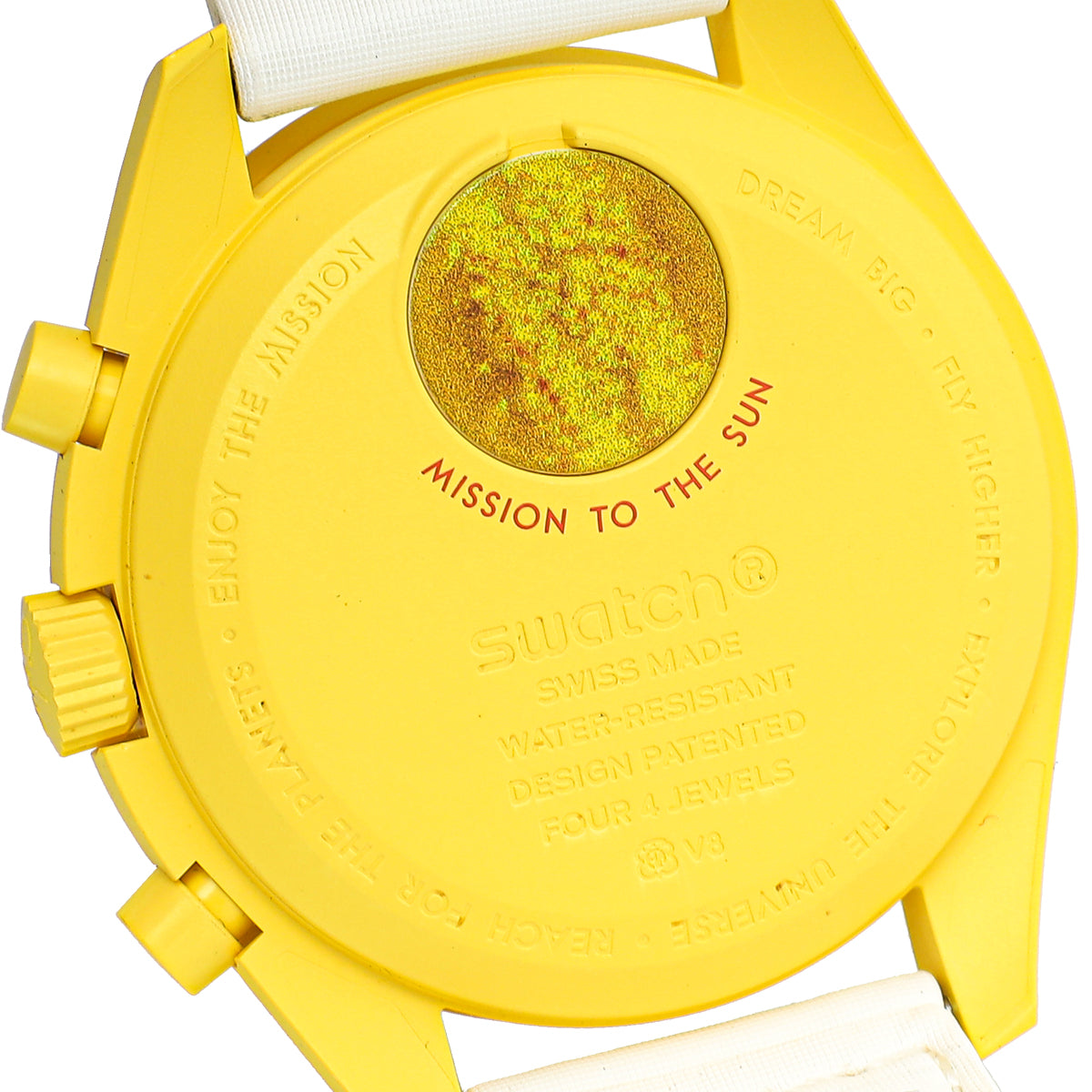 Omega Bicolor Swatch Speedmaster Moonswatch Mission To The Sun Quartz 40mm Watch