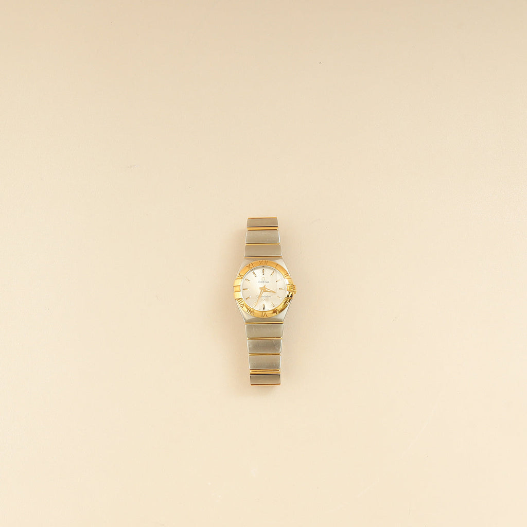 Omega Stainless Steel Yellow Gold Constellation 27mm Watch