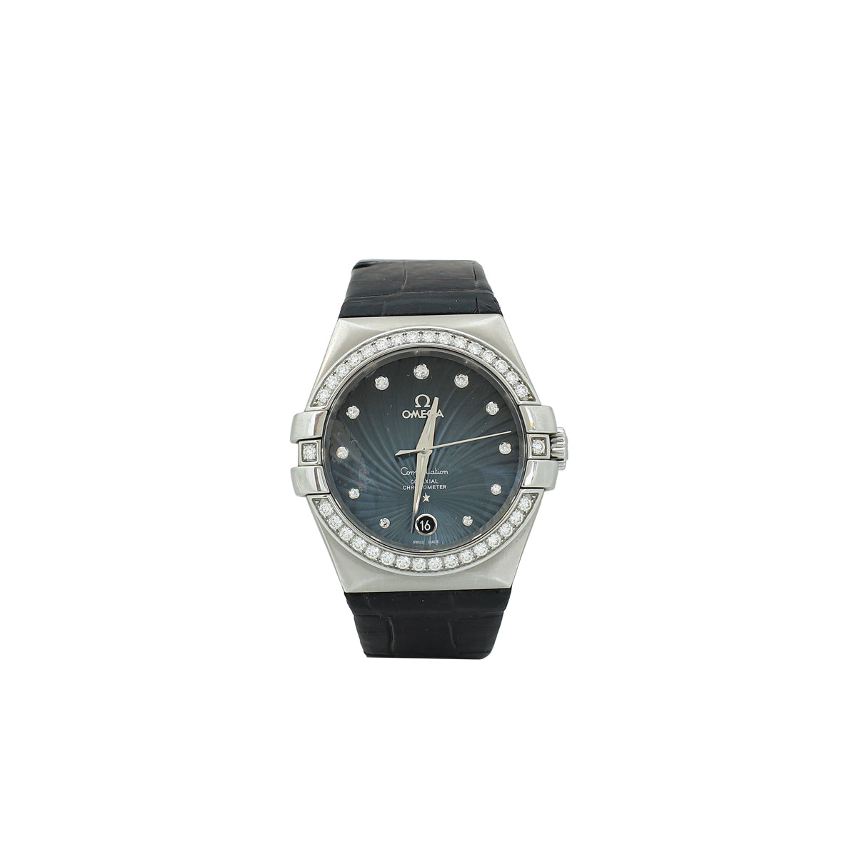 Omega Stainless Steel Diamond Constellation 35mm Watch