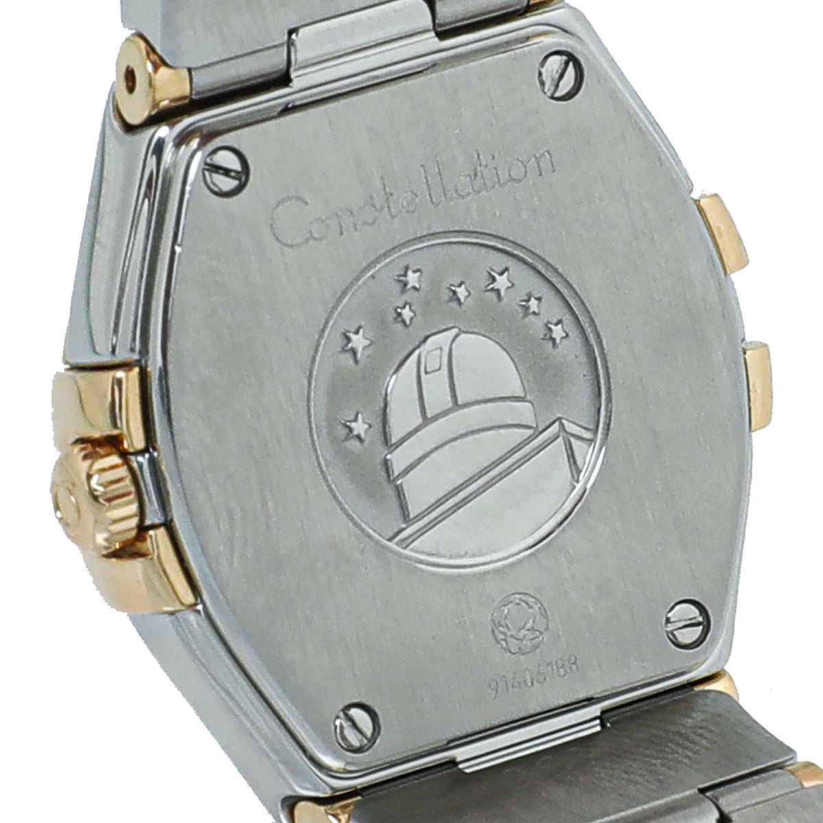 Omega ST.ST Yellow Gold Diamonds Constellation Quartz Watch