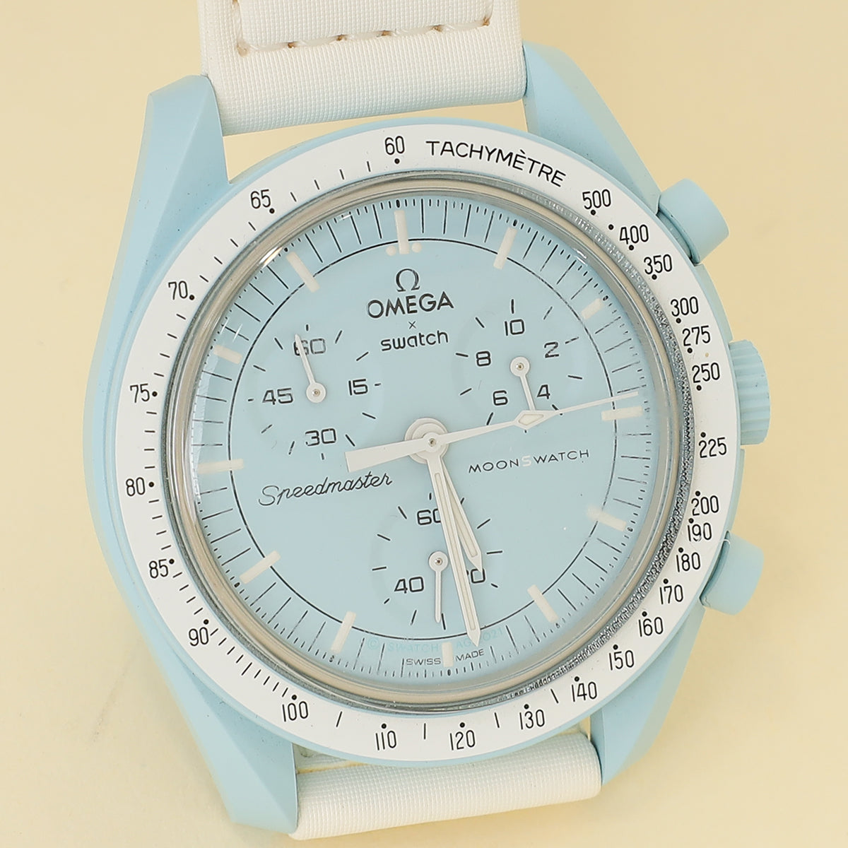 Omega Bicolor X Swatch Speedmaster Moonswatch Mission to Uranus 41mm Quartz Watch