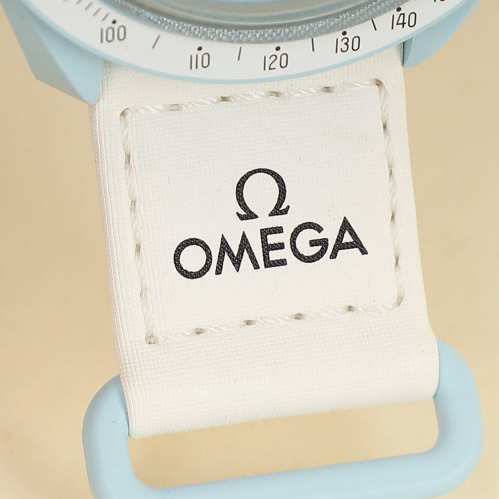 Omega Bicolor X Swatch Speedmaster Moonswatch Mission to Uranus 41mm Quartz Watch