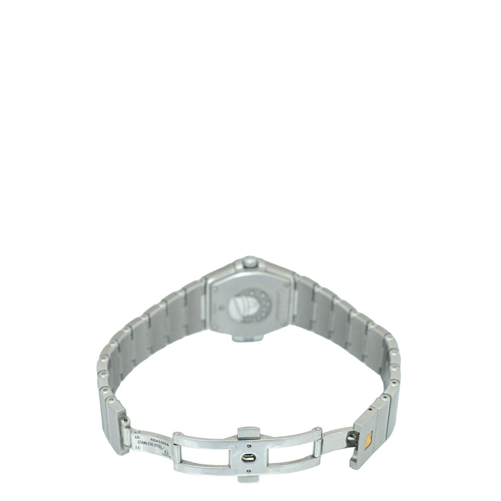 Omega Steel on Steel Diamond Constellation 27mm Quartz Watch
