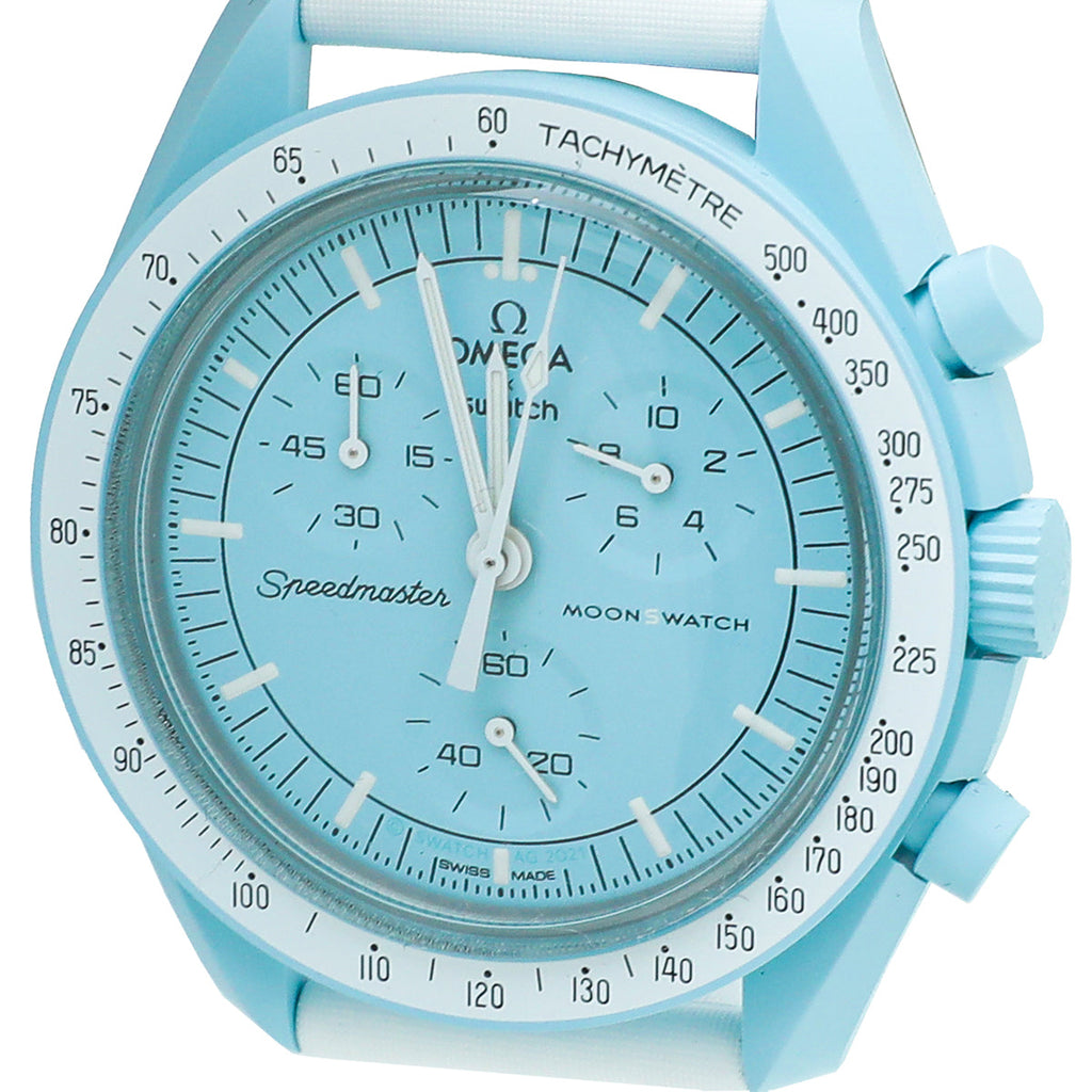 Omega Bicolor Mission To Uranus Bioceramic Quartz MoonSwatch