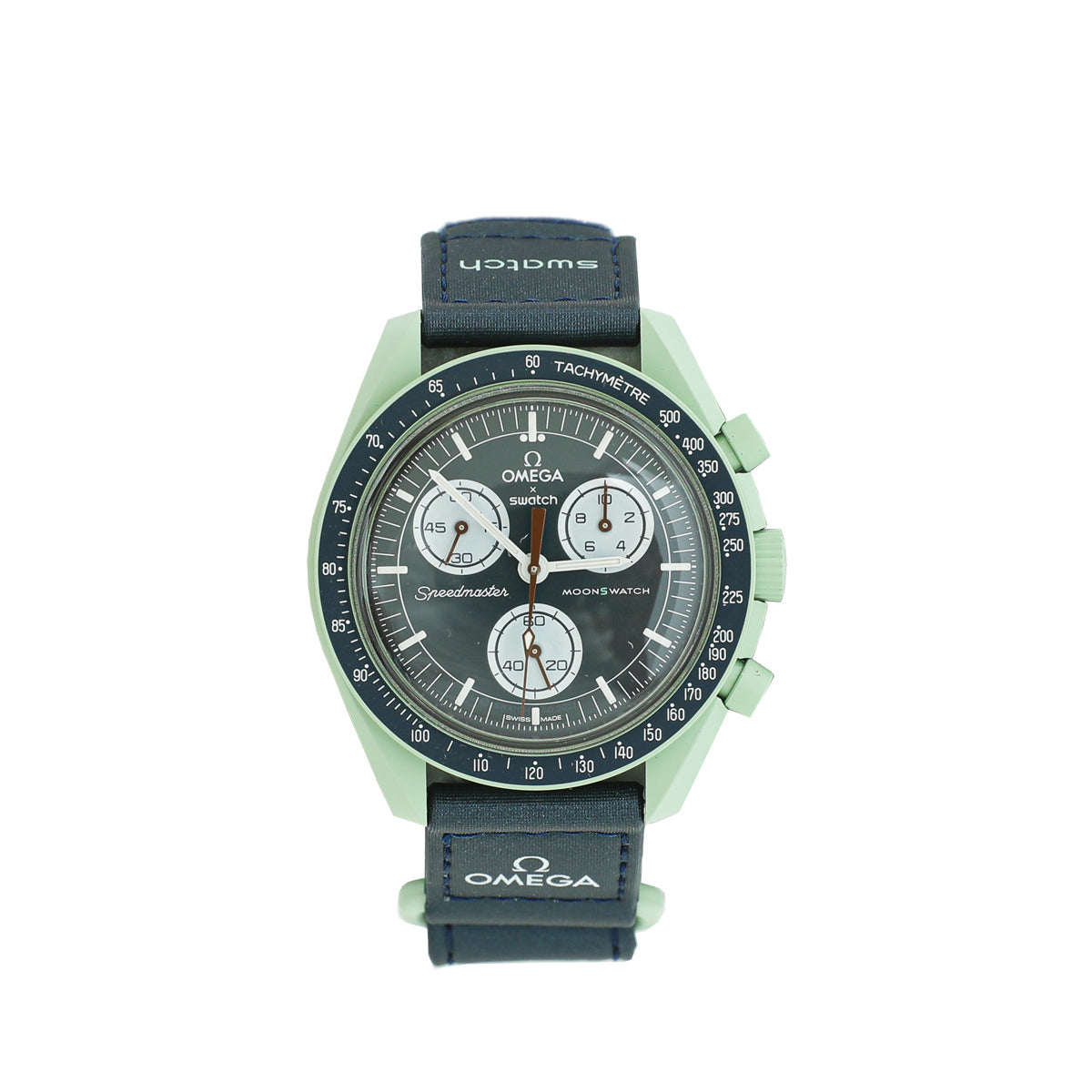 Omega Bicolot Speedmaster Bioceramic Moonswatch Mission On Earth 42mm Swatch Watch
