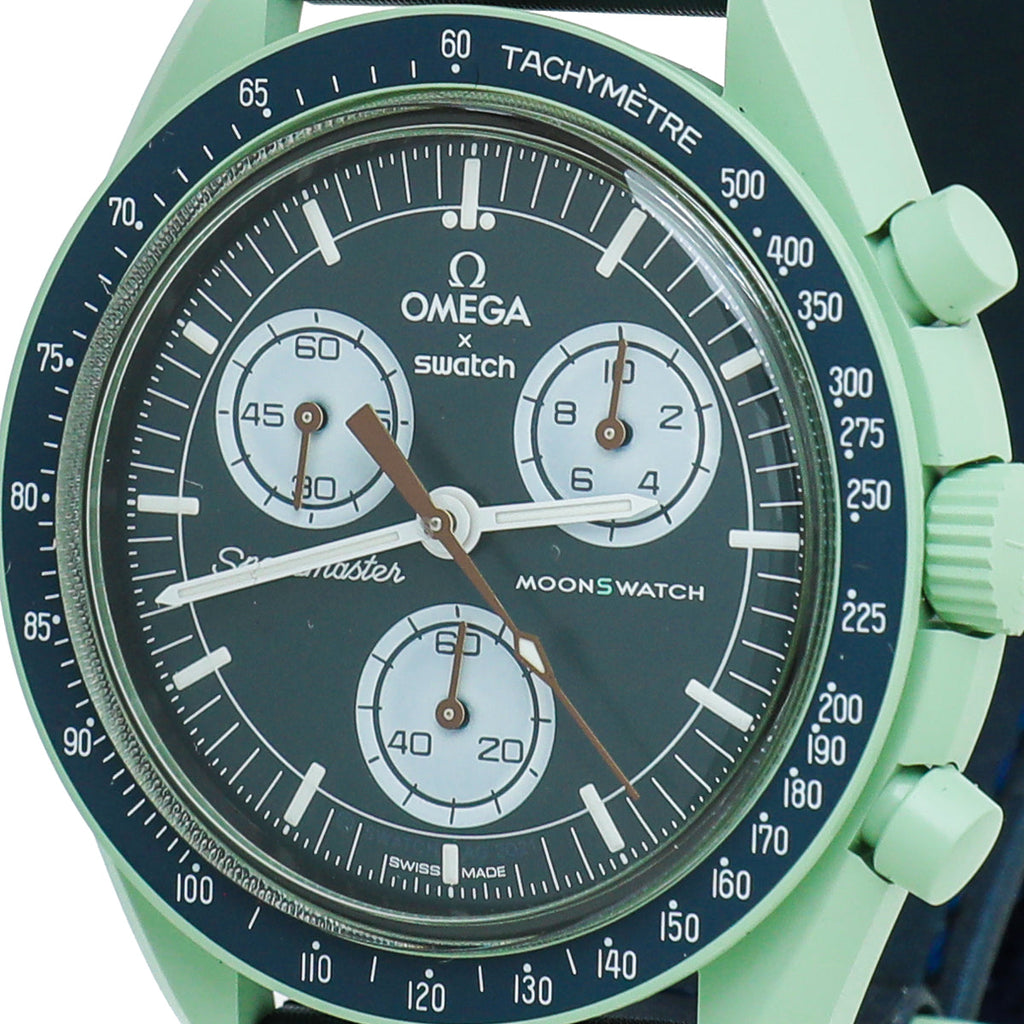 Omega Bicolor X Swatch Speedmaster Moonswatch Mission On Earth 42mm Swatch Watch
