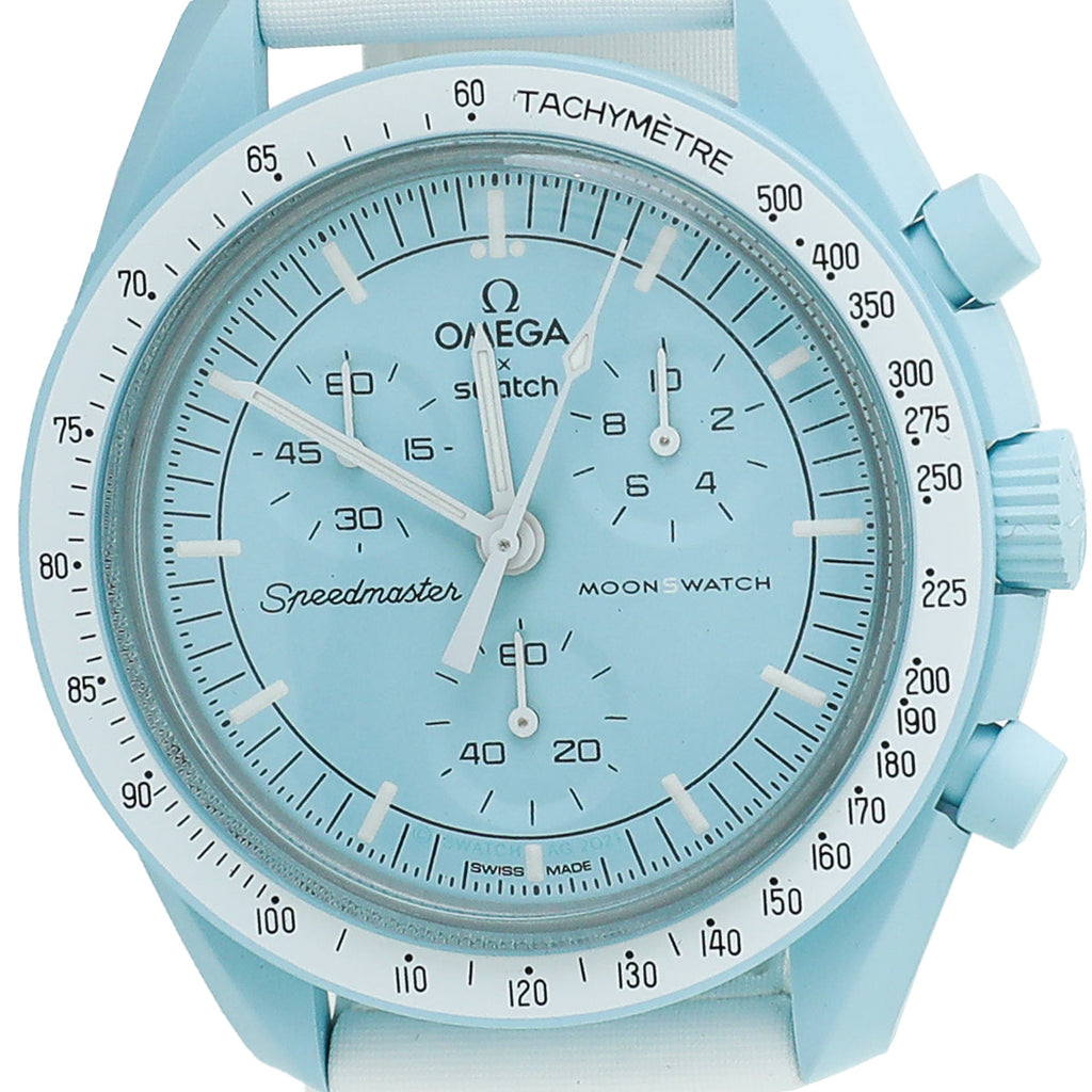 Omega Bicolor Mission To Uranus Bioceramic Quartz MoonSwatch