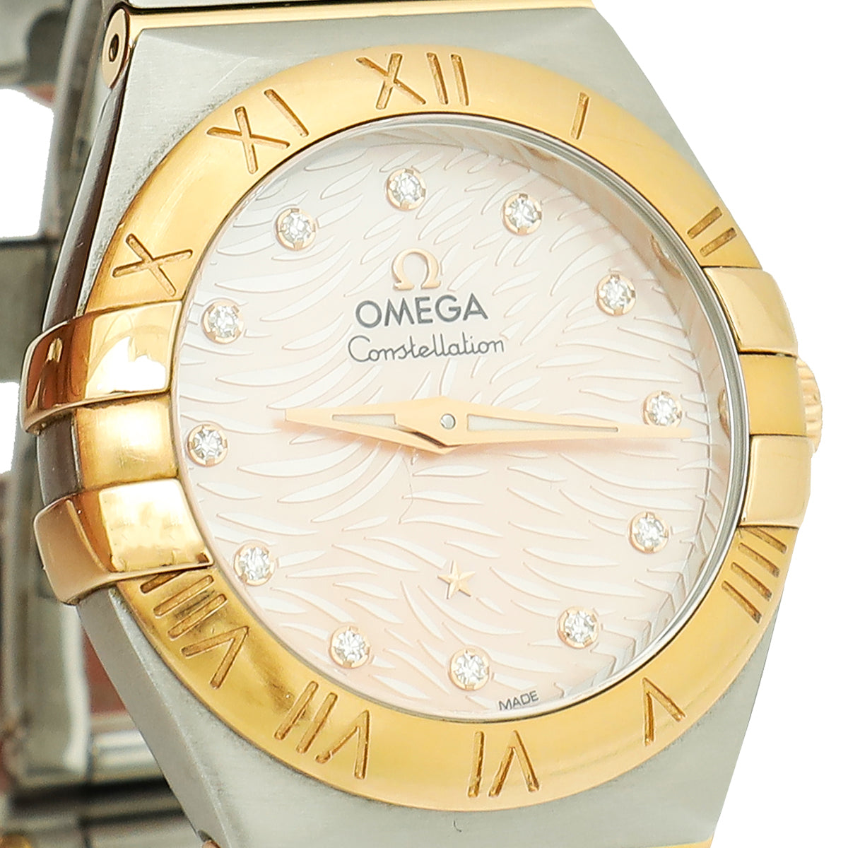Omega Red Gold on Steel Constellation 27mm Quartz Watch