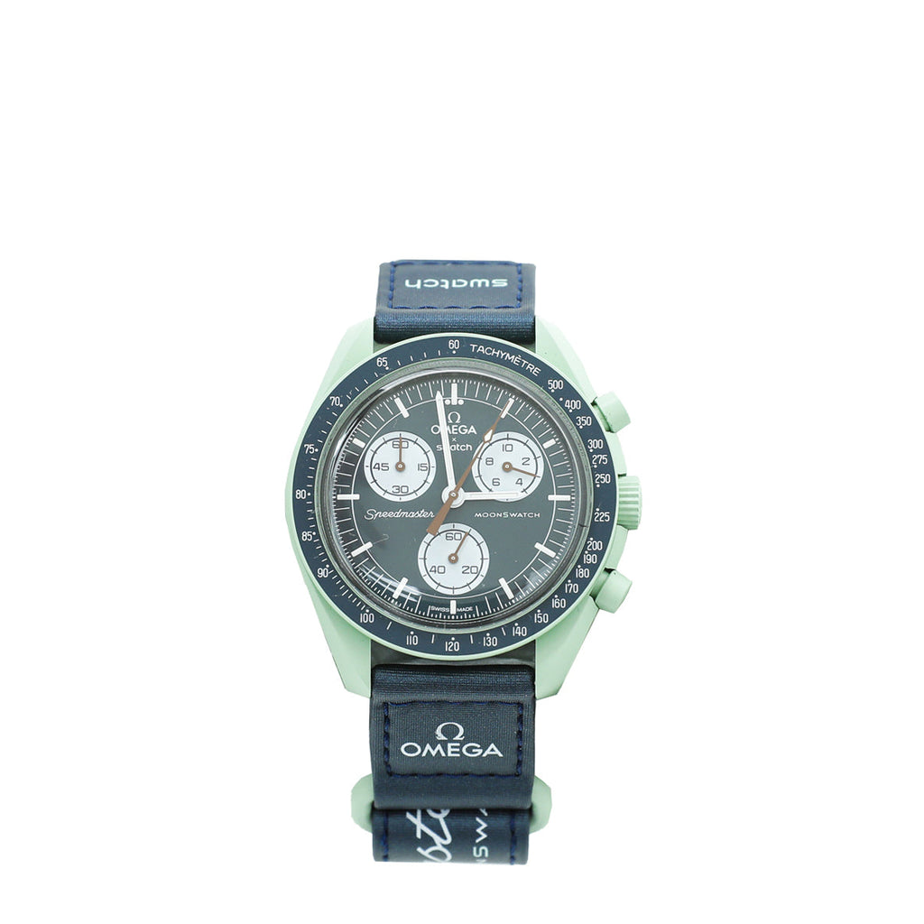 Omega Bicolor X Swatch Speedmaster Moonswatch Mission On Earth 42mm Watch