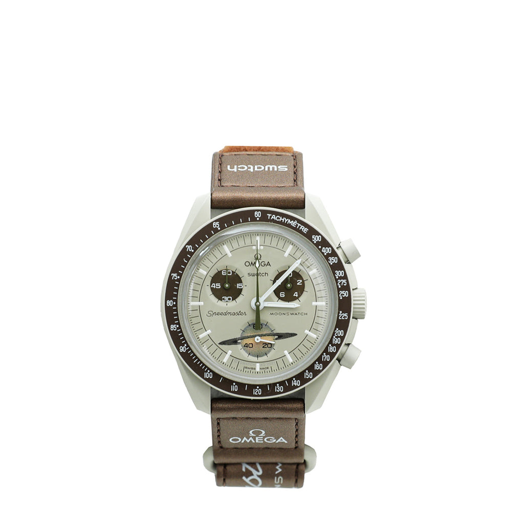 Omega Bicolor Bioceramic Moonswatch Mission To Saturn 41mm Watch