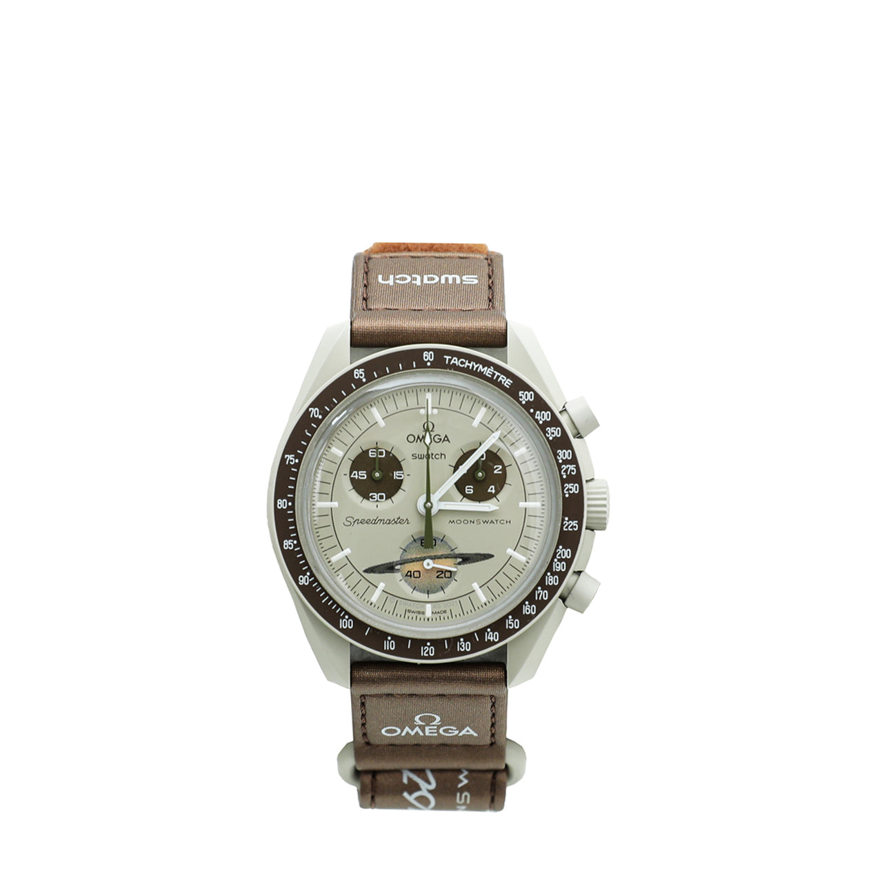 Omega Bicolor Bioceramic Moonswatch Mission To Saturn 41mm Watch