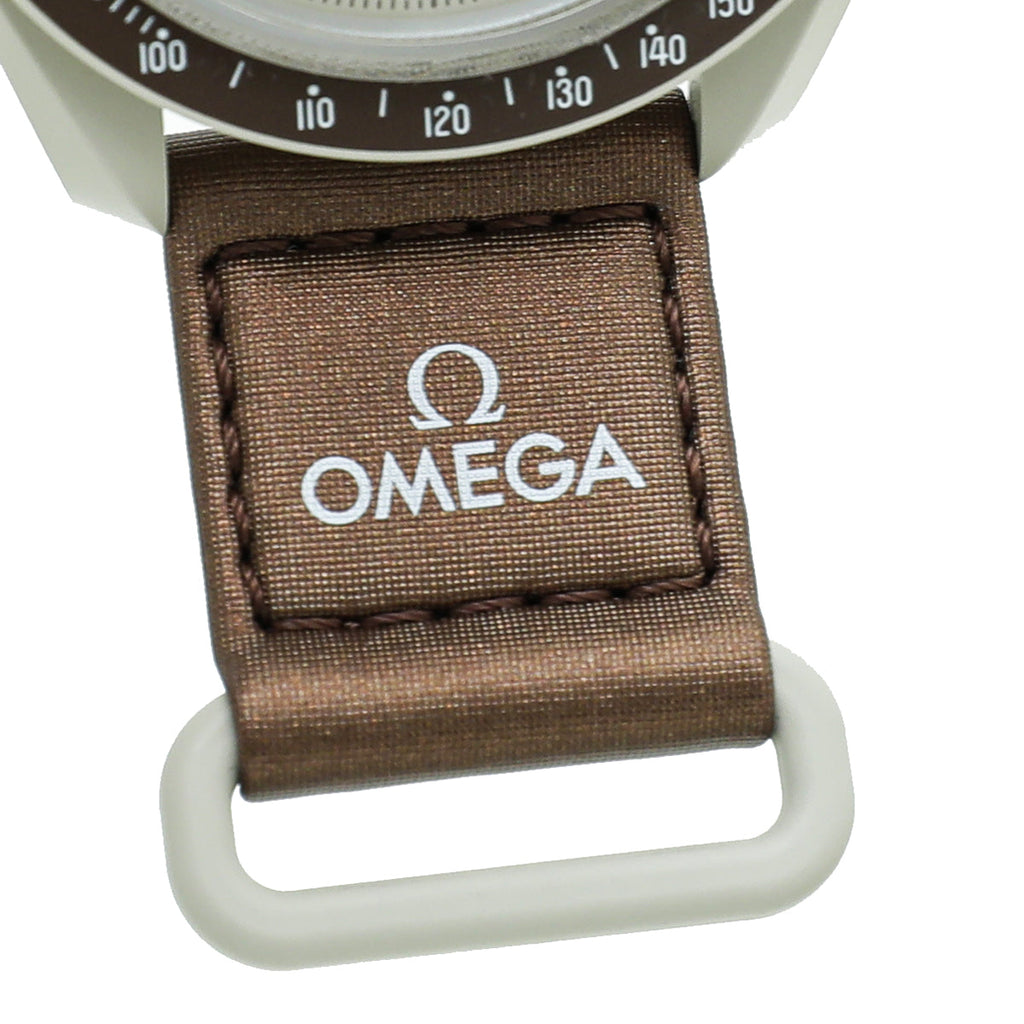 Omega Bicolor Bioceramic Moonswatch Mission To Saturn 41mm Watch