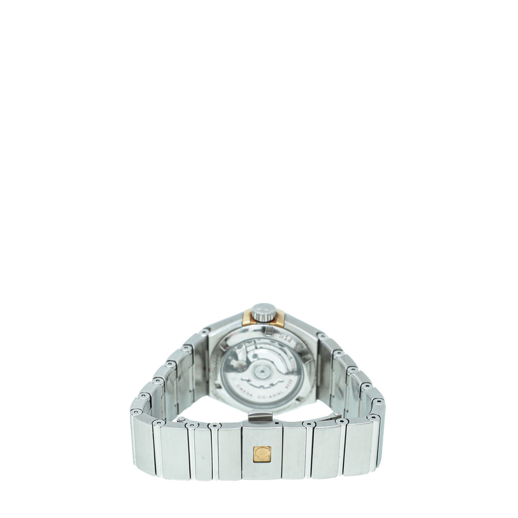 Omega 18K Yellow Gold ST.ST MOP Diamond Constellation Co-Axial Chronometer 27mm Automatic Watch