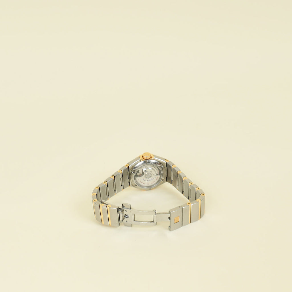 Omega 18K Rose Gold ST,ST Constellation Two Tone Diamond 27mm Automatic Movement Watch