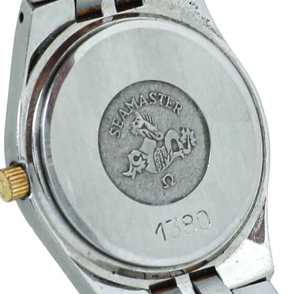Omega 18K Yellow Gold Steel Vintage Seamaster Watch