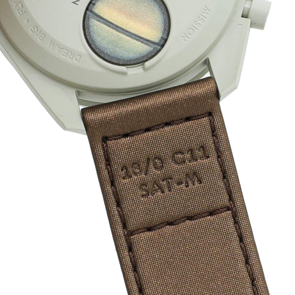 Omega Bicolor X Swatch Speedmaster Moonswatch Mission to Saturn Quartz 41mm Watch