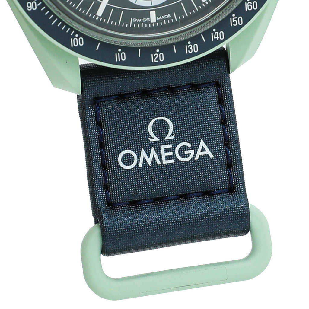 Omega Bicolor X Swatch Speedmaster Moonswatch Mission On Earth Quartz 41mm Watch