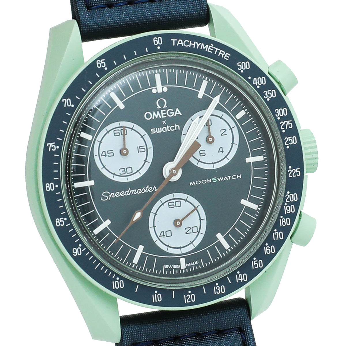 Omega Bicolor X Swatch Speedmaster Moonswatch Mission On Earth Quartz 41mm Watch