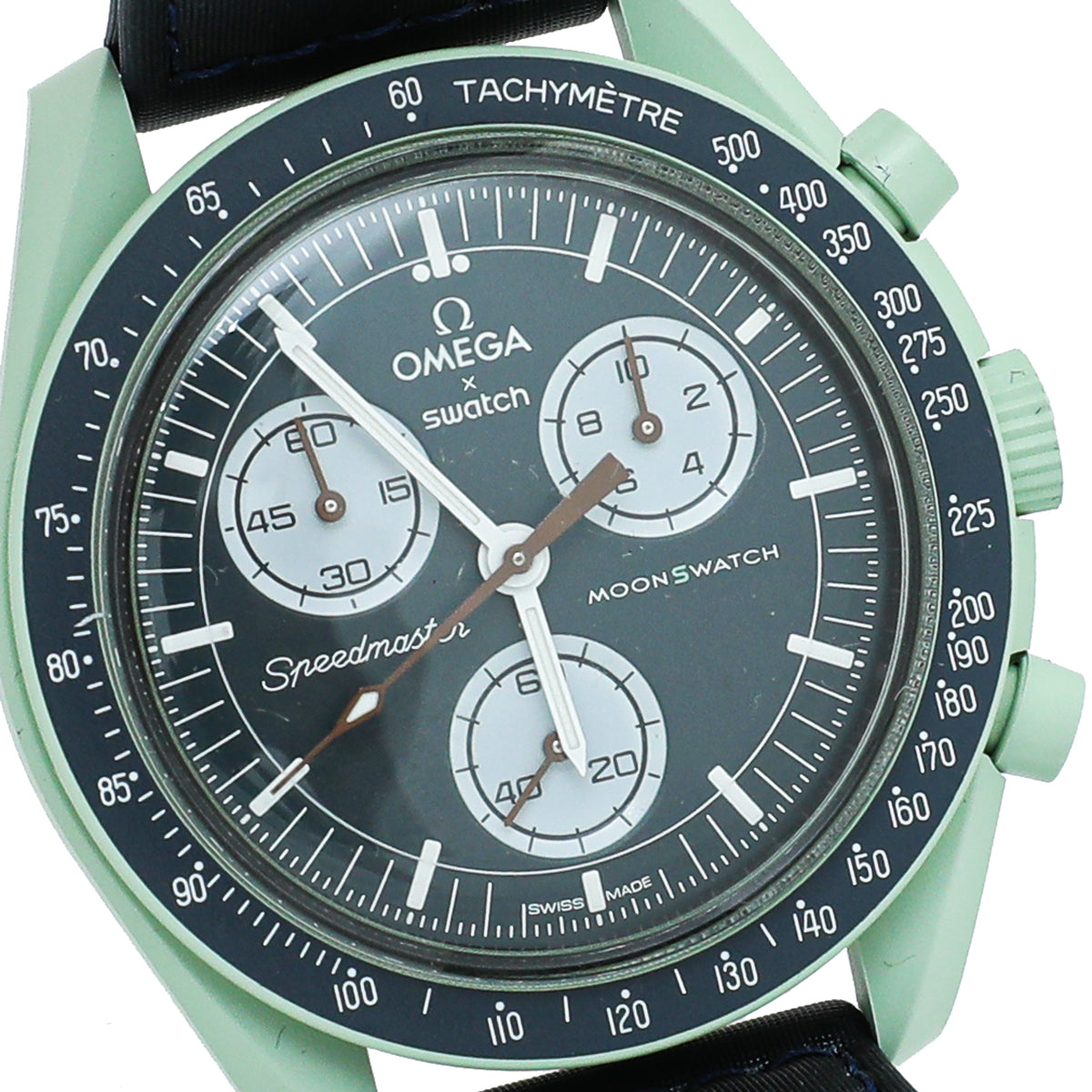 Omega Bicolor X Swatch Speedmaster Moonswatch Mission On Earth Quartz 41mm Watch