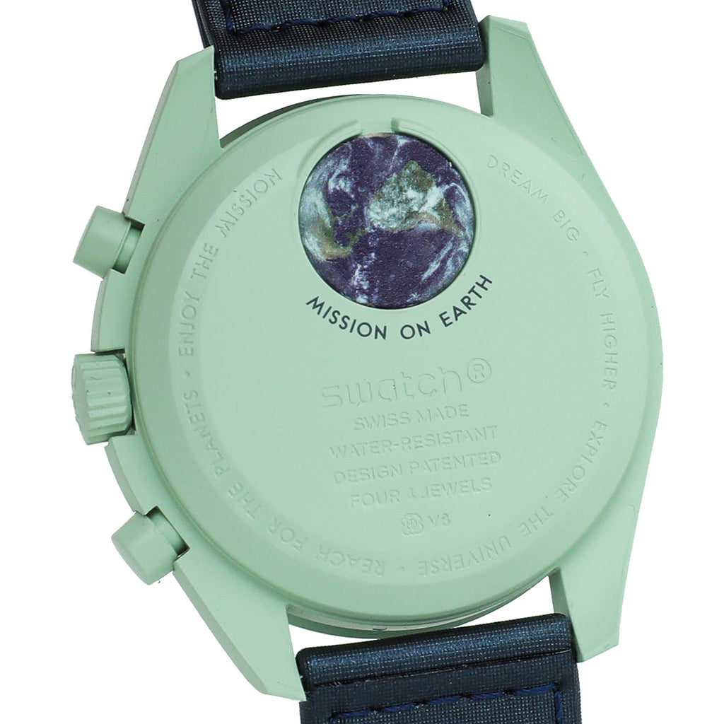 Omega Bicolor Swatch Speedmaster Moonswatch Mission On Earth 40mm Watch