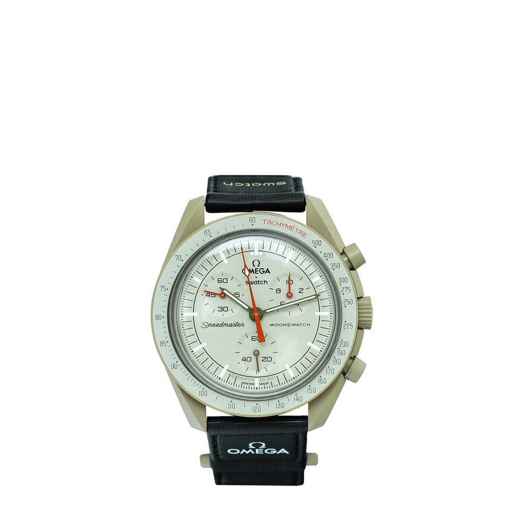 Omega Tricolor Swatch Speedmaster Moonswatch Mission to Jupiter Quartz Watch