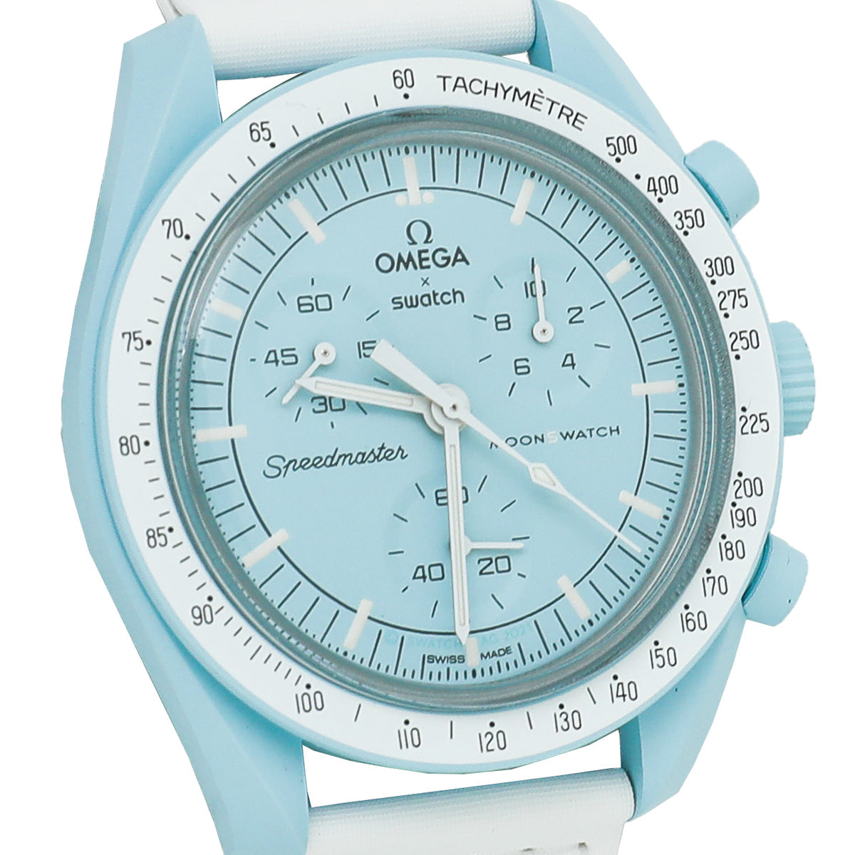 Omega Bicolor X Swatch Speedmaster Moonswatch Mission to Uranus 41mm Quartz Watch