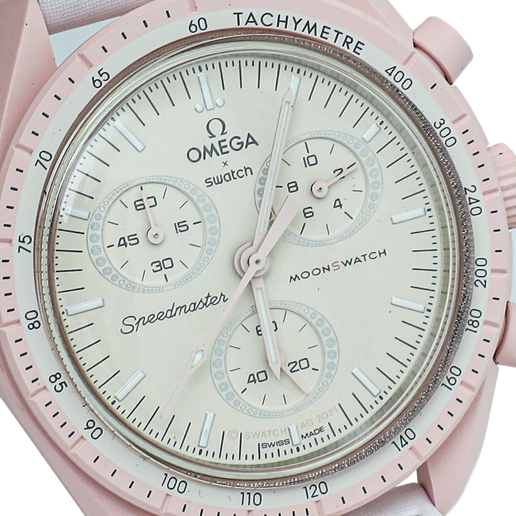 Omega Bicolor Swatch x Speedmaster Mission To Venus Quartz 41mm Watch