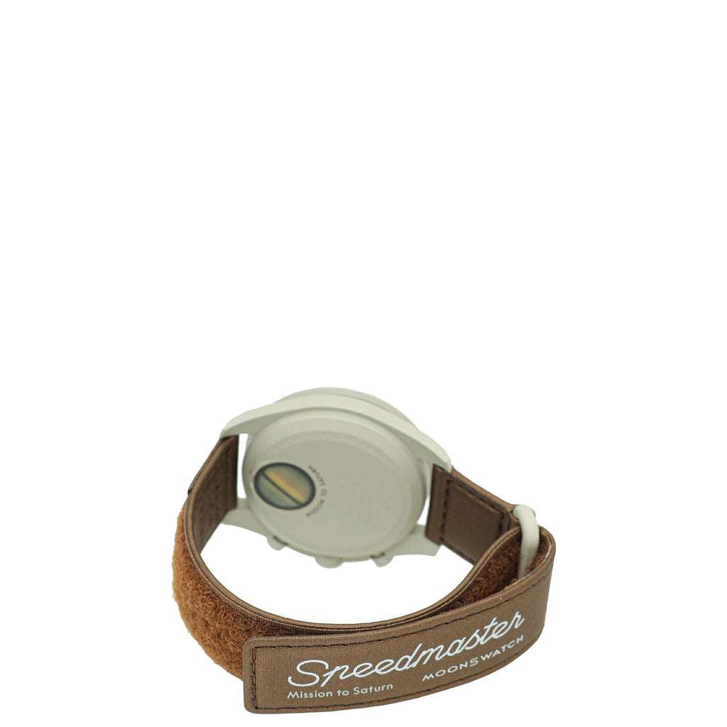 Omega Bicolor X Swatch Speedmaster Moonswatch Mission to Saturn Quartz 41mm Watch