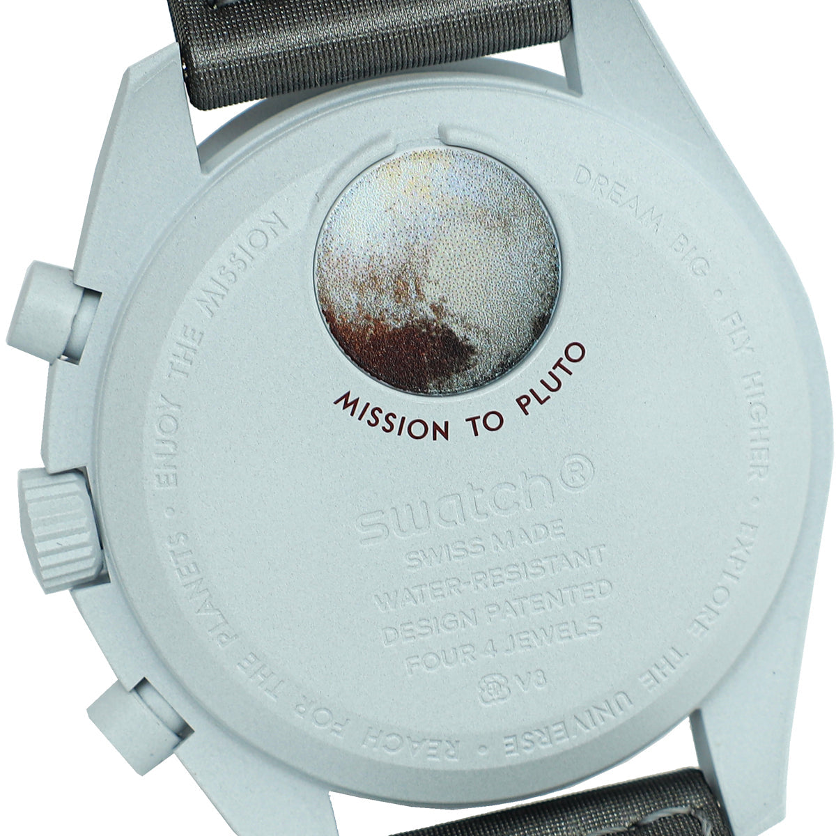 Omega Tricolor Swatch Bioceramic Moonswatch Mission to Pluto Quartz 40mm Watch