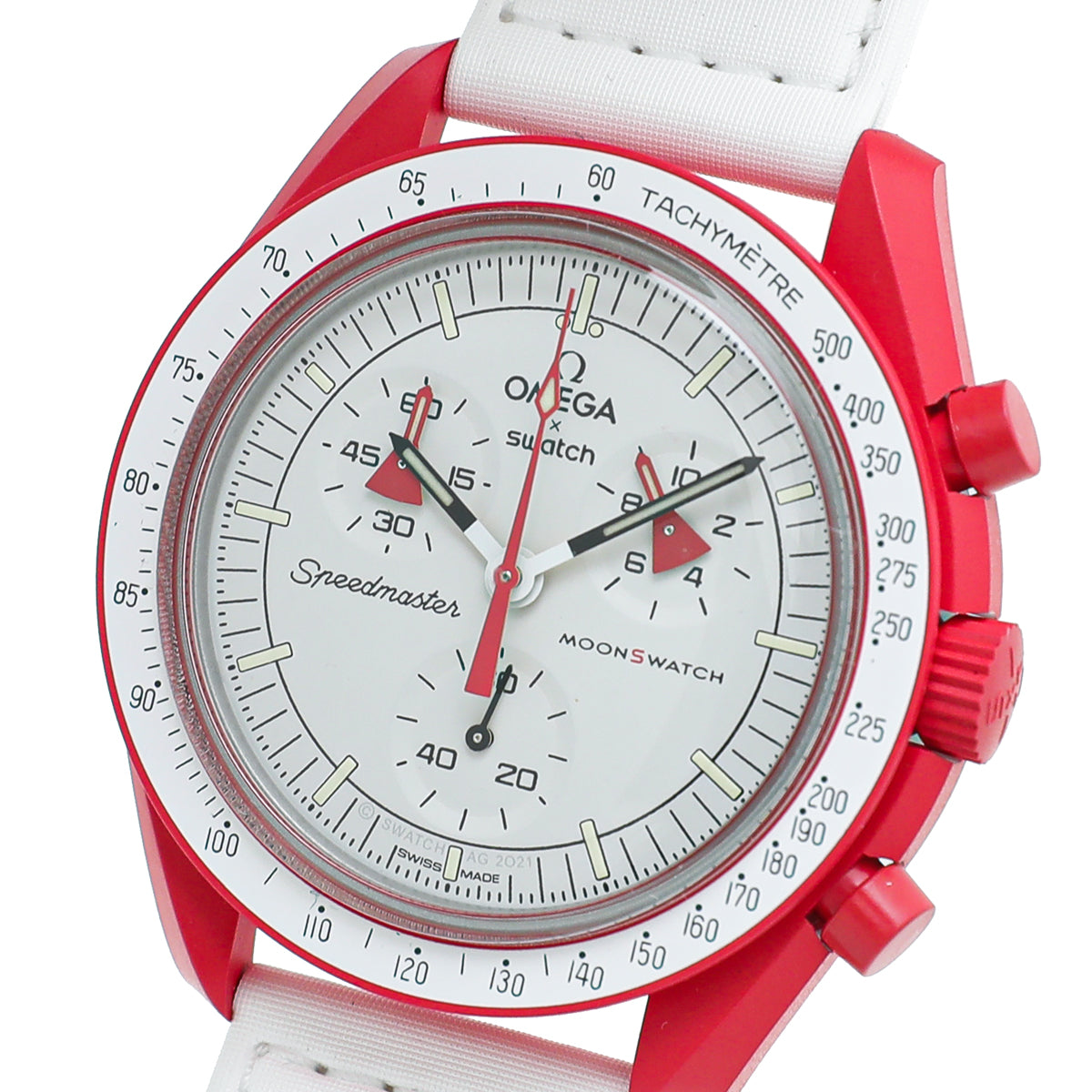 Omega Bicolor X Swatch Bioceramic Moonswatch Mission to Mars Watch