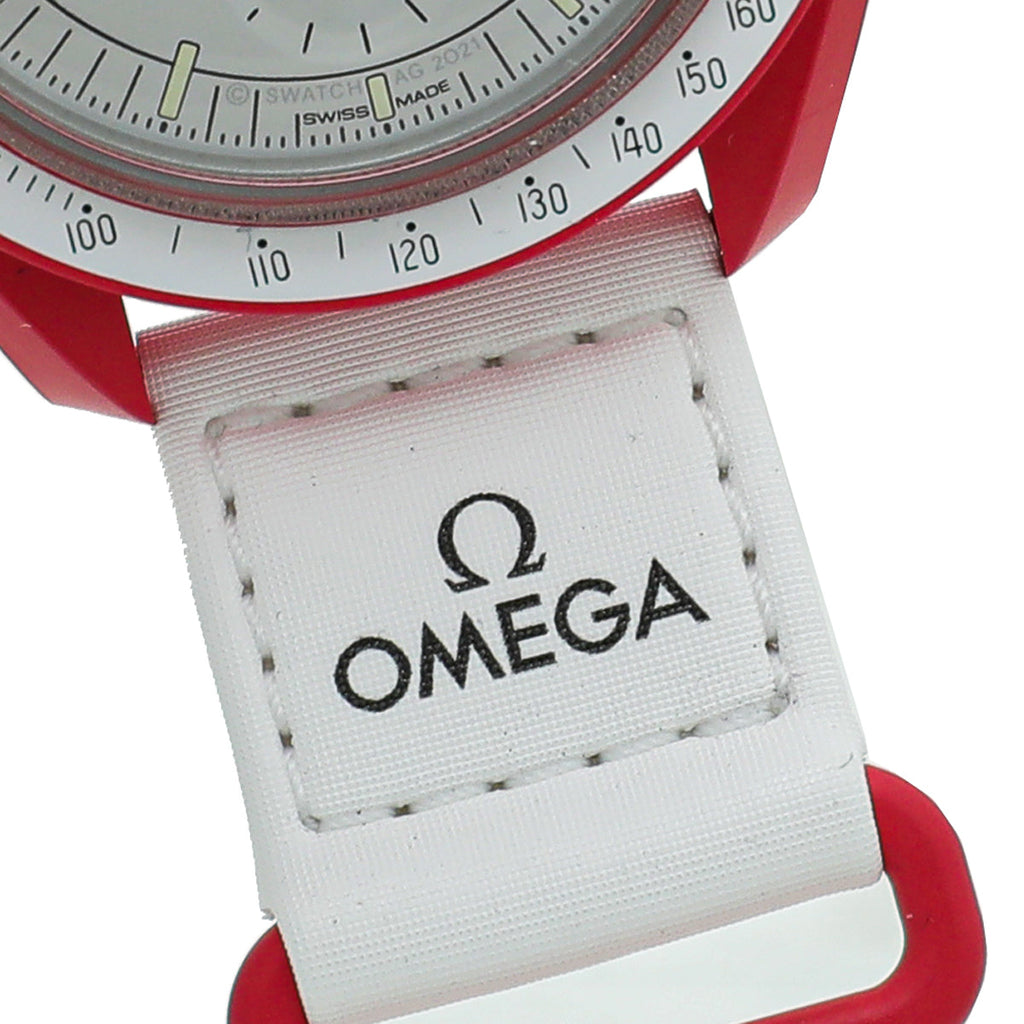 Omega Bicolor X Swatch Bioceramic Moonswatch Mission to Mars Watch