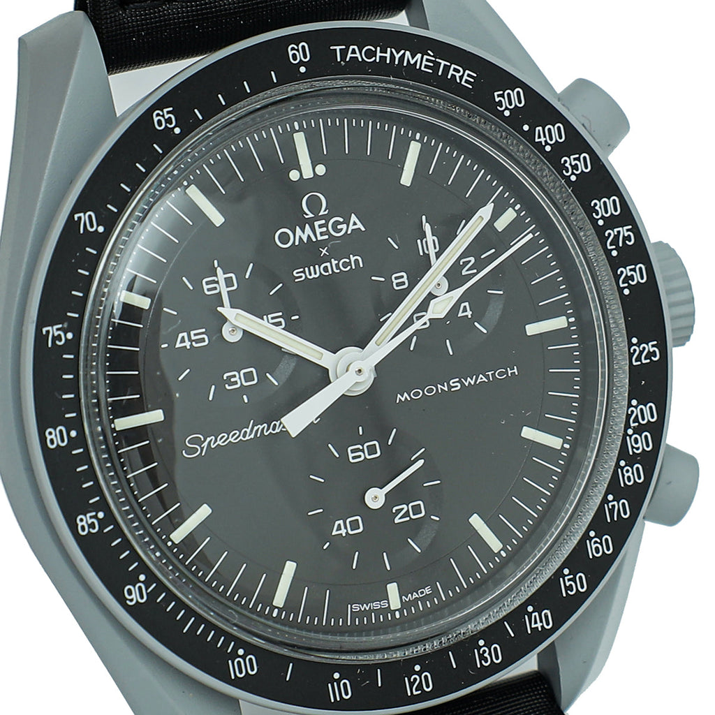 Omega Bicolor X Swatch Speedmaster Moonswatch Mission to the Moon Quartz 41mm Watch