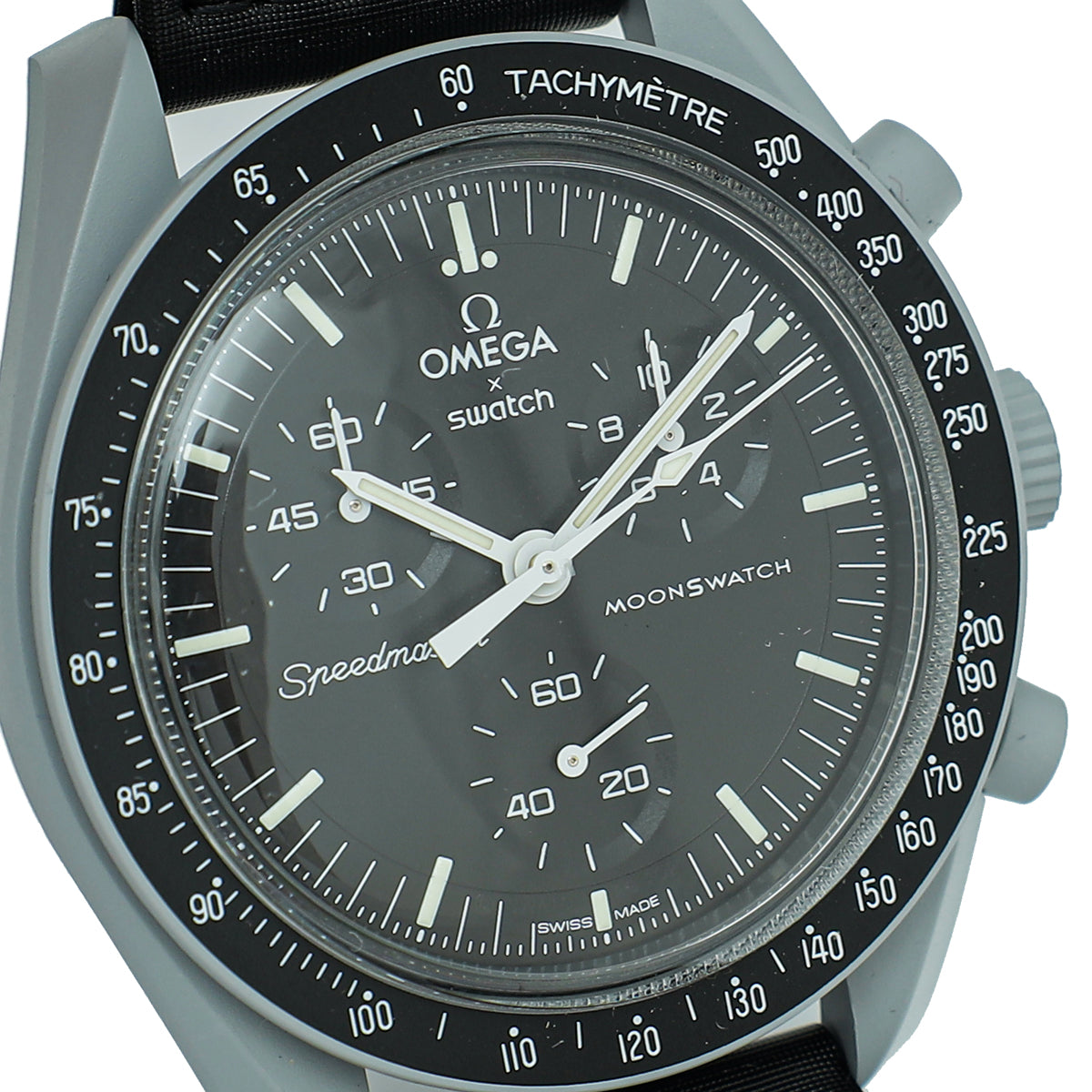 Omega Bicolor X Swatch Speedmaster Moonswatch Mission to the Moon Quartz 41mm Watch