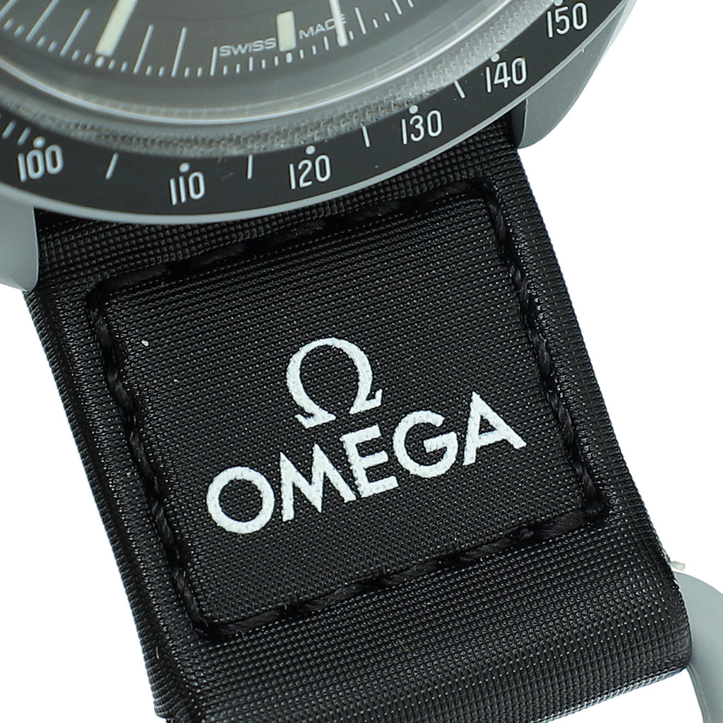 Omega Bicolor X Swatch Speedmaster Moonswatch Mission to the Moon Quartz 41mm Watch