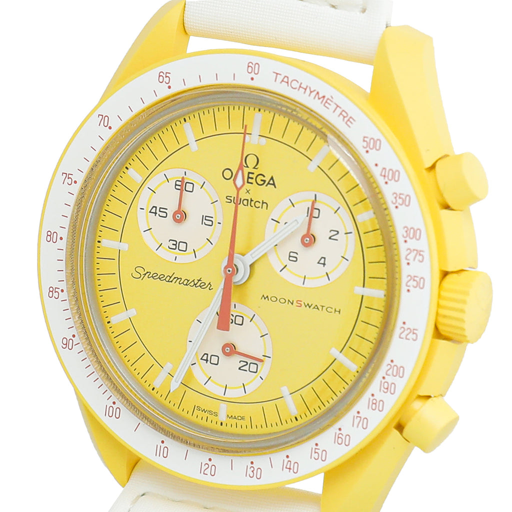 Omega Bicolor X Swatch Speedmaster Moonswatch Mission To The Sun Quartz Watch