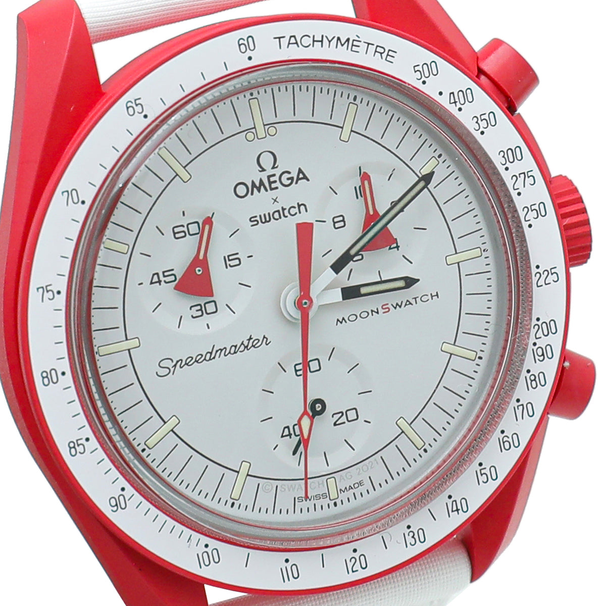 Omega Bicolor Bioceramic Moonswatch Mission to Mars 40mm Quartz Watch