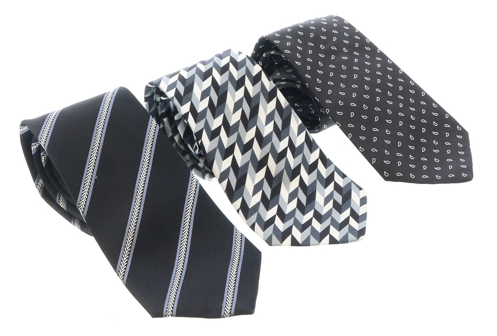 Emporio Armani Multicolor Assorted 100% Silk Tie Collection-Set of 3