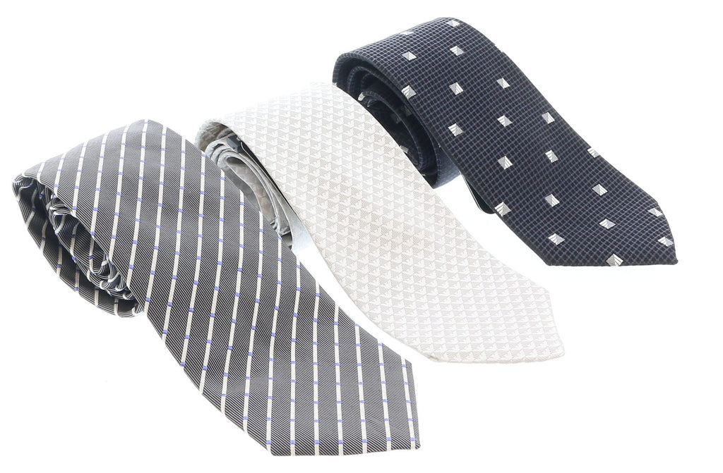 Emporio Armani Multicolor Assorted 100% Silk Tie Collection-Set of 3
