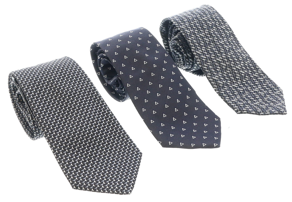 Emporio Armani Multicolor Assorted 100% Silk Tie Collection-Set of 3