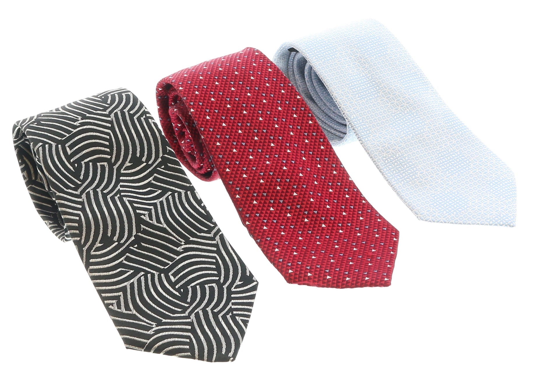 Emporio Armani Multicolor Assorted 100% Silk Tie Collection-Set of 3
